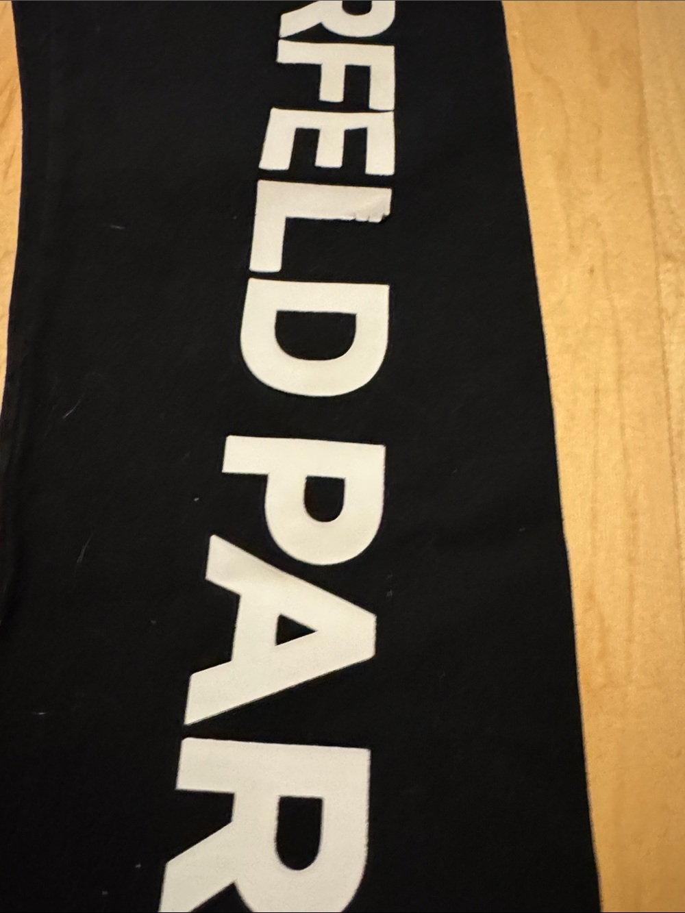 Karl Lagerfeld Black Leggings with White Logo Stripe - Picture 3 of 5